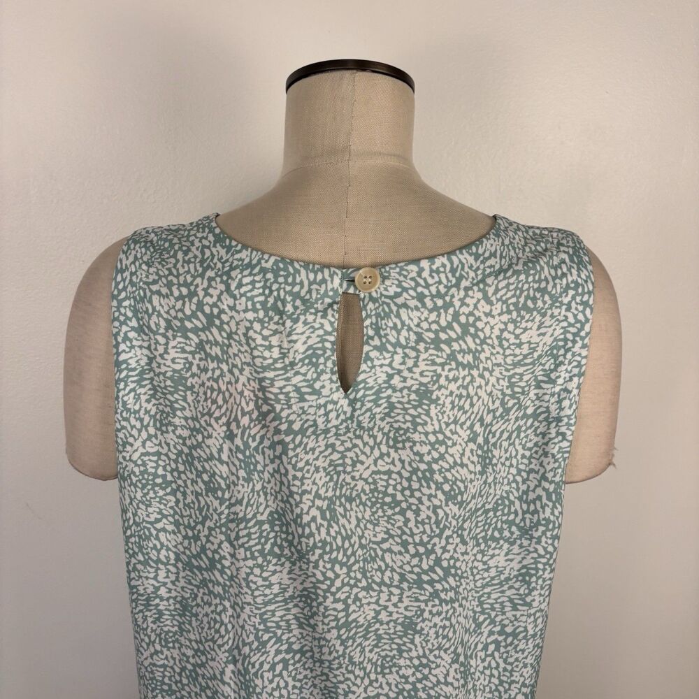 NWT RipSkirt Hawaii Sleeveless Maxi Dress L Mist Green White Abstract Pattern - Picture 5 of 6